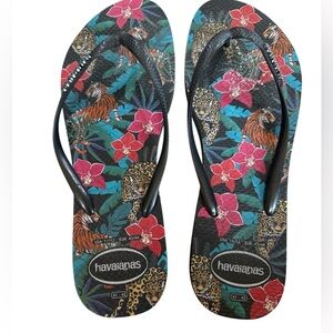 Havaianas Tropical Animal Print Flip Flops